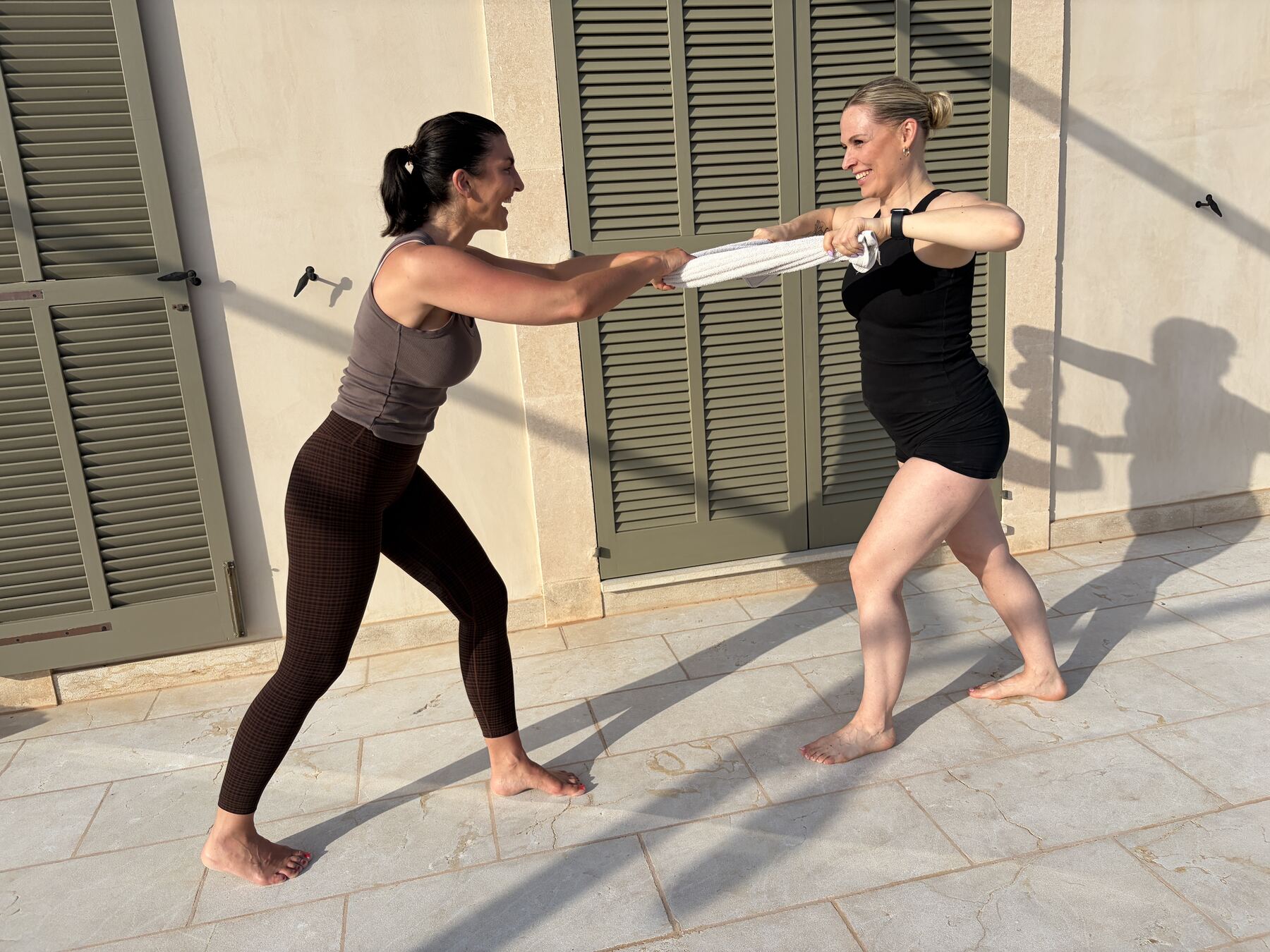 Partnerübung im Personal Training bei B³ Coach Hamburg